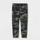 Toddler Boys' French Terry Knit Pull-on Moto Jogger Pants - Cat & Jack Green