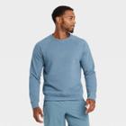 Men's Cotton Fleece Crewneck Pullover - All In Motion Blue Gray