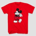Men's Disney Mickey Mouse Short Sleeve Graphic T-shirt - Red