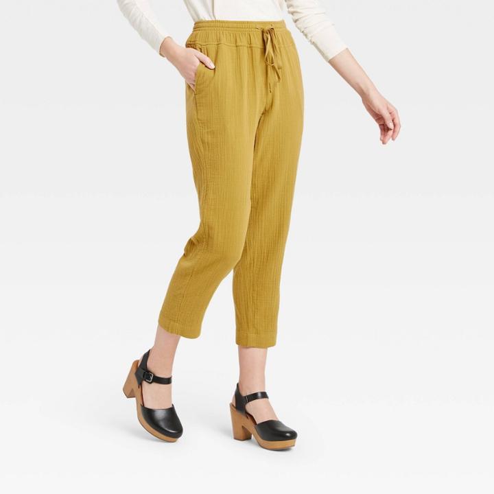 Women's High-rise Lounge Pants - Universal Thread Yellow