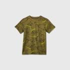 Boys' Short Sleeve Printed T-shirt - Cat & Jack Olive
