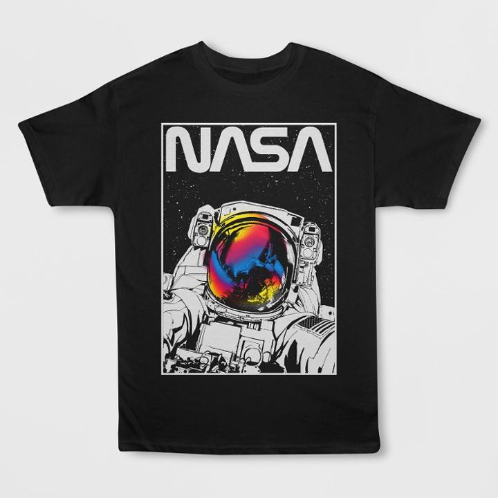 Boys' Nasa Short Sleeve Graphic T-shirt - Black