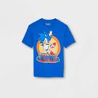 Boys' Sonic The Hedgehog Short Sleeve Graphic T-shirt - Royal Blue