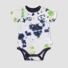 Burt's Bees Baby Baby Beachy Tie-dye Bodysuit - Navy Blue Newborn