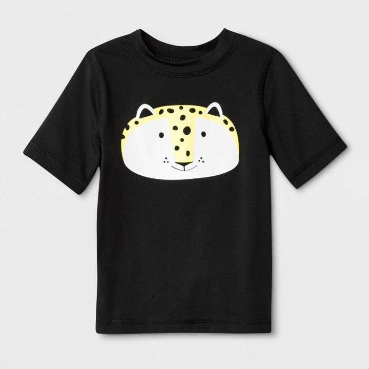 Petitebaby Boys' Short Sleeve Rash Guard - Cat & Jack Black