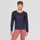 Women's Training Long Sleeve Mesh T-shirt - C9 Champion Navy