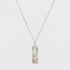 Semi Precious Druzzy Necklace - Universal Thread White/silver, Purple/silver