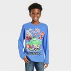 Boys' Marvel Avengers Long Sleeve Graphic T-shirt - Blue