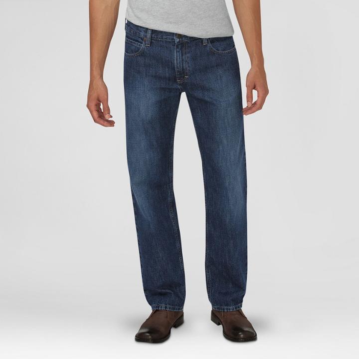 Dickies Men's Big & Tall Loose Fit Straight Leg 5-pocket Jean Medium Indigo