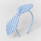 Toddler Girls' Gingham Bow Headband - Cat & Jack Blue