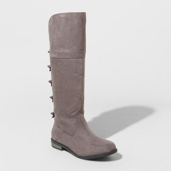 Girls' Leora Tall Fashion Boots - Cat & Jack Gray