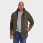 Men's Big & Tall Standard Fit Hooded Sweatshirt - Goodfellow & Co Dark Green