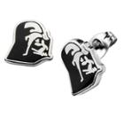 Star Wars Darth Vader Stainless Steel Enamel Stud Earrings, Adult Unisex