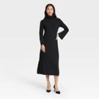Women's Bell Long Sleeve Sweater Dress - Who What Wear Black