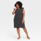 Women's Plus Size Tank Dress - Universal Thread Charcoal Gray