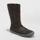 Girls' Magda Microsuede Tall Fashion Boots - Cat & Jack Black