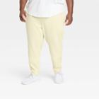 Men's Big Textured Knit Jogger Pants - All In Motion Yellow