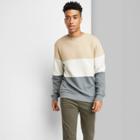 Adult Colorblock Fleece Sweatshirt - Original Use Brown