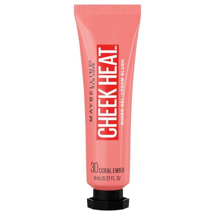 Maybelline Cheek Heat Blush Coral Ember - 0.27 Fl Oz, Pink Ember