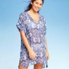 Women's V-neck Cover Up - Cover 2 Cover Blue