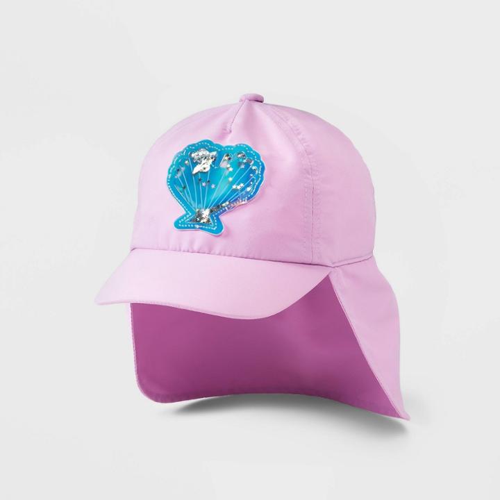 Toddler Girls' Mermaid Swim Hat - Cat & Jack Purple