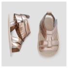 Baby Girls' Gladiator Sandals - Cat & Jack Gold 0-3 Months, Size: