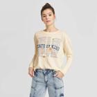 Doe. Women's State Of Kind Daisy Sweatshirt - (juniors') - Cream Xs, Women's, Beige