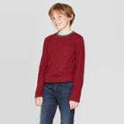 Boys' Long Sleeve Cozy Pullover - Cat & Jack Red L, Boy's,