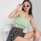 Women's Super Cropped Bubble Tank Top - Wild Fable