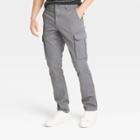 Men's Regular Fit Straight Cargo Pants - Goodfellow & Co Gray