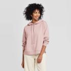 Women's Casual Fit Hooded Sweatshirt - A New Day Purple