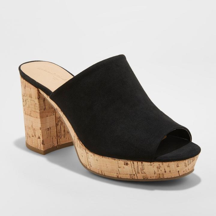 Target Women's Michelle Cork Mules - Universal Thread Black