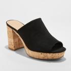 Target Women's Michelle Cork Mules - Universal Thread Black