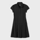 Petitegirls' Short Sleeve Uniform Performance Dress - Cat & Jack Black