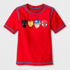 Toddler Boys' Marvel Avengers Rash Guard - Red