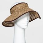 Women's Braided Jute Visor Hat - Universal Thread - Brown