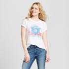 Fortune Fashions Women's Smokey The Bear Smokey's Team Short Sleeve Graphic T-shirt (juniors') White
