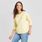Women's Crewneck Sweatshirt - Universal Thread Yellow