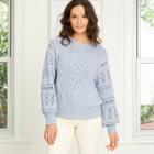 Women's Crewneck Cable Knit Pullover Sweater - Universal Thread Blue