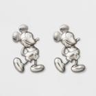 Girls' Disney Mickey Mouse Earrings - Silver, Girl's,