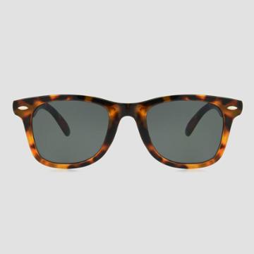 Men's Square Tortoise Shell Print Sunglasses - Original Use Brown