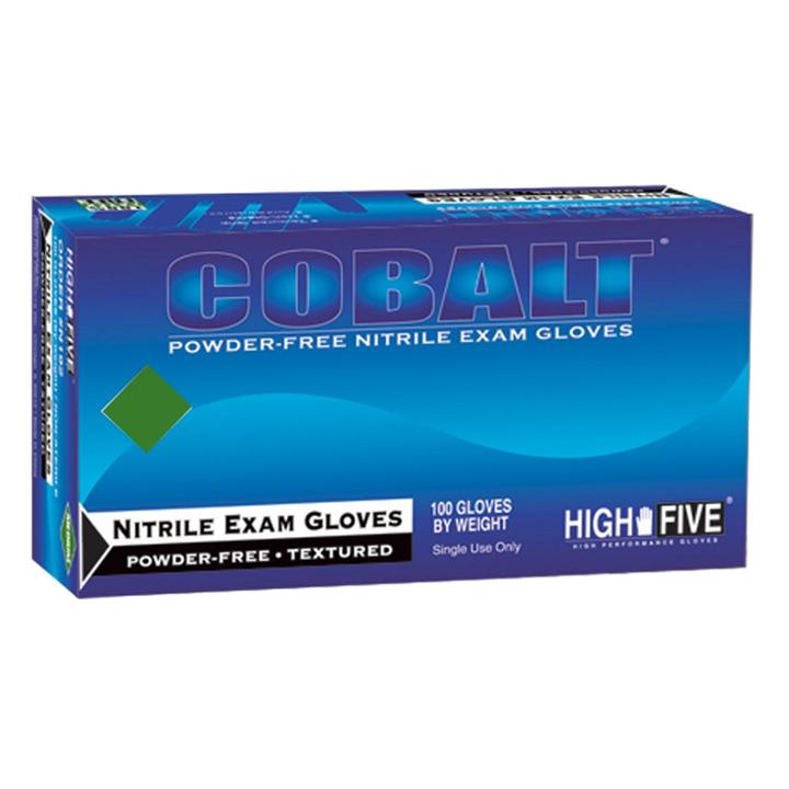 High Five Nitrile Exam Gloves Cobalt -