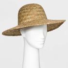 Women's Straw Down Brim Hat - Universal Thread Natural, Brown