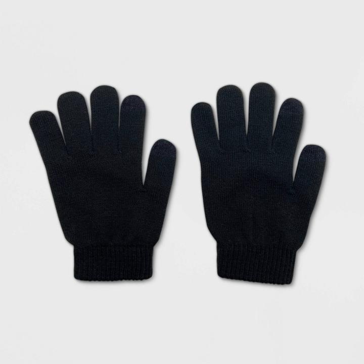 No Brand Women's Tech Touch Gloves - Black One Size, Women's