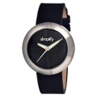 Women's Simplify The 1200 Watch With Luminous Hands - Black/silver