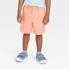 Toddler Boys' Woven Pull-on Shorts - Cat & Jack Peach Orange