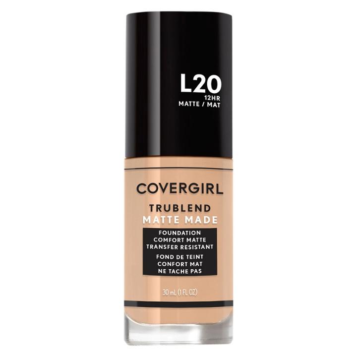 Covergirl Trublend Matte Made Foundation L20 Light Ivory