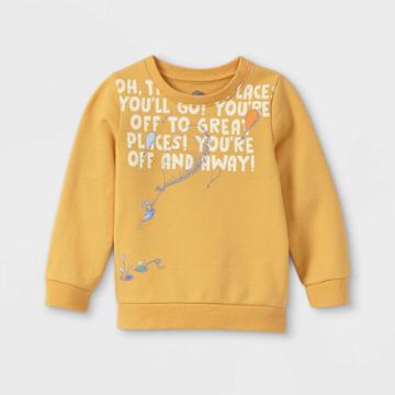 Dr. Seuss Toddler Boys' Dr.seuss Sweatshirt - Yellow