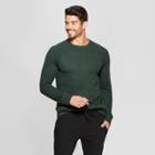 Men's Regular Fit Long Sleeve Waffle Thermal T-shirt - Goodfellow & Co Forest Green