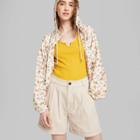 Women's High-rise Pleated Shorts - Wild Fable Khaki Xs, Women's, Green